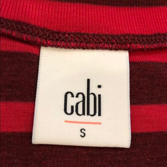 Cabi Striped Peplum Top - Picture 4 of 6